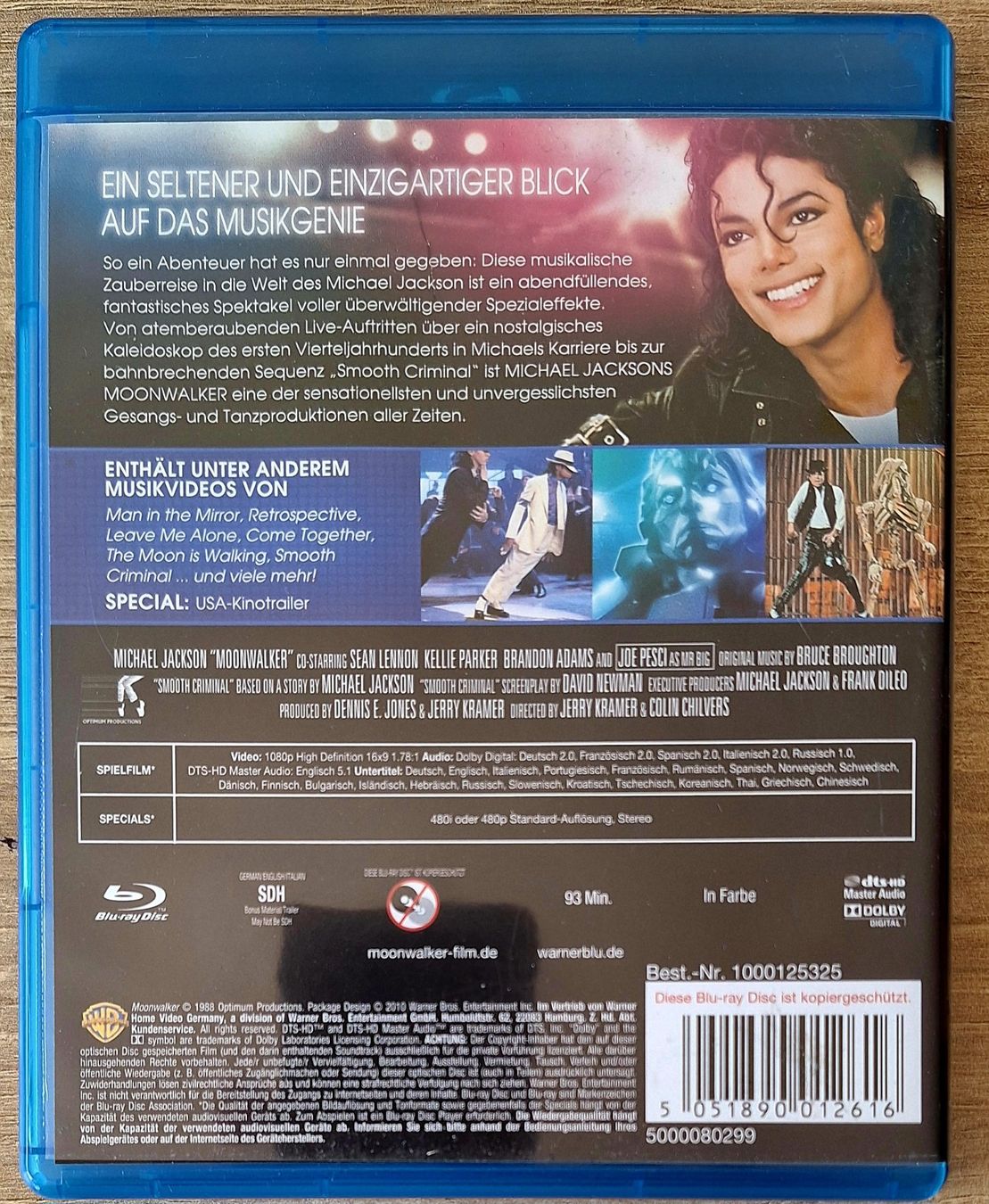 Tutti i DVDs: Moonwalker - Michael Jackson – Usato da Schaffhausen venduto da Jerry711 1