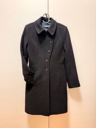 Bellissimo Cappotto in lana nero Flavio Castellani