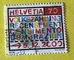 Nr.1005 GESTEMPELT Volkszählung 2000  Siehe Original Fotos.