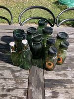 Lot de 12 bocaux en verre Bulach avec fermetures, usagés