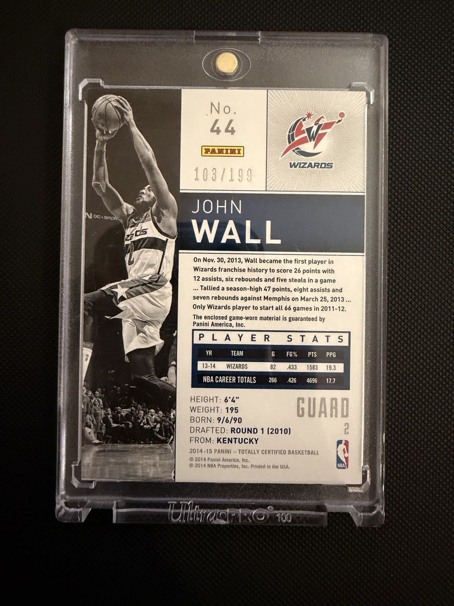 Nba Sammelbilder & Trading cards: John Wall GU Jersey  – Neu (gemäss Beschreibung) aus Lenzburg von fastbreakcards 1