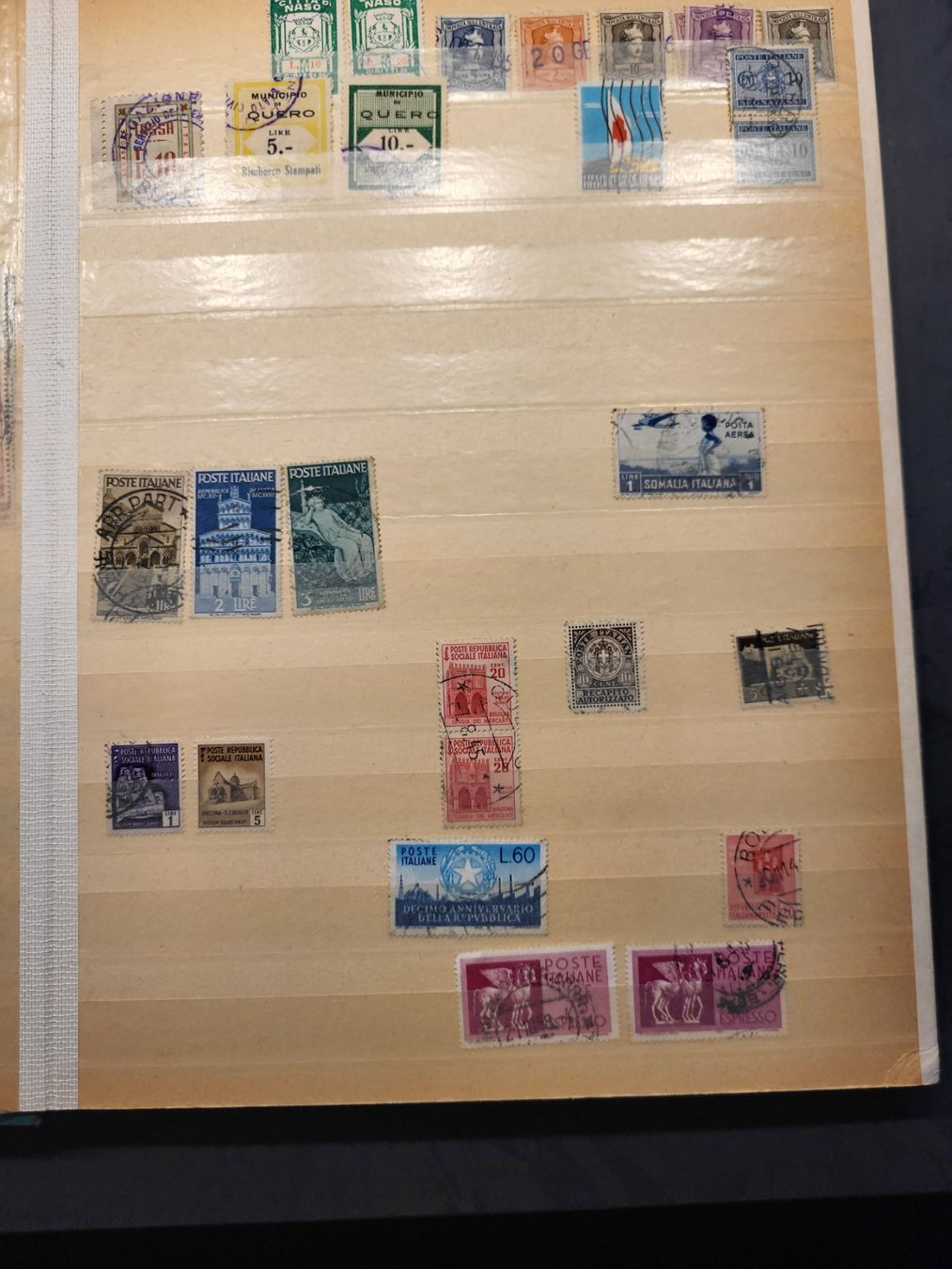 Alle Briefmarken: Sammlung Album - Italien – Gebraucht aus Rümlang von Turrin 2