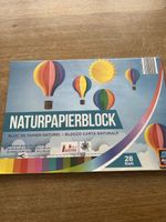 Naturpapierblock bunt 28 Blatt 34 x 48 cm neuwertig