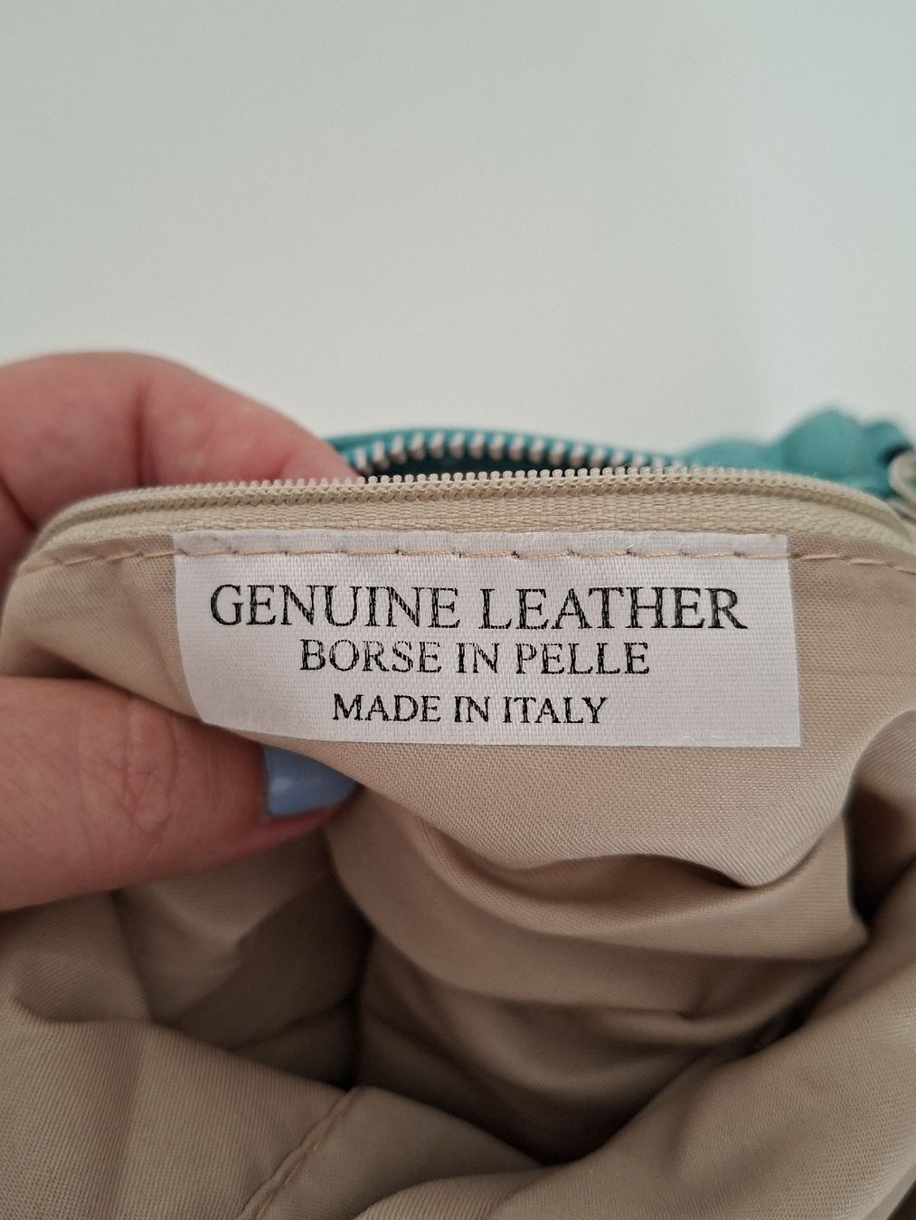 Vera Pelle Borse da donna: Sac Italien en Cuir Véritable Turquoise – Nuovo (secondo la descrizione) da Lutry venduto da Sim_Sta 1