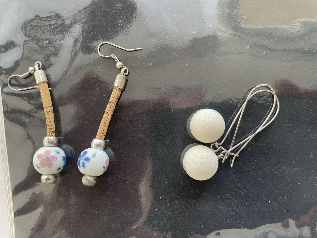 Murano Altri gioielli: 3x 1 Paar Ohranstecker- Anhänger – Usato da Meierskappel venduto da Hala03 2