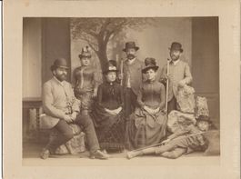 J. Rauch, Schuls, Noble Gesellschaft, Albuminfoto, RAR, TOP