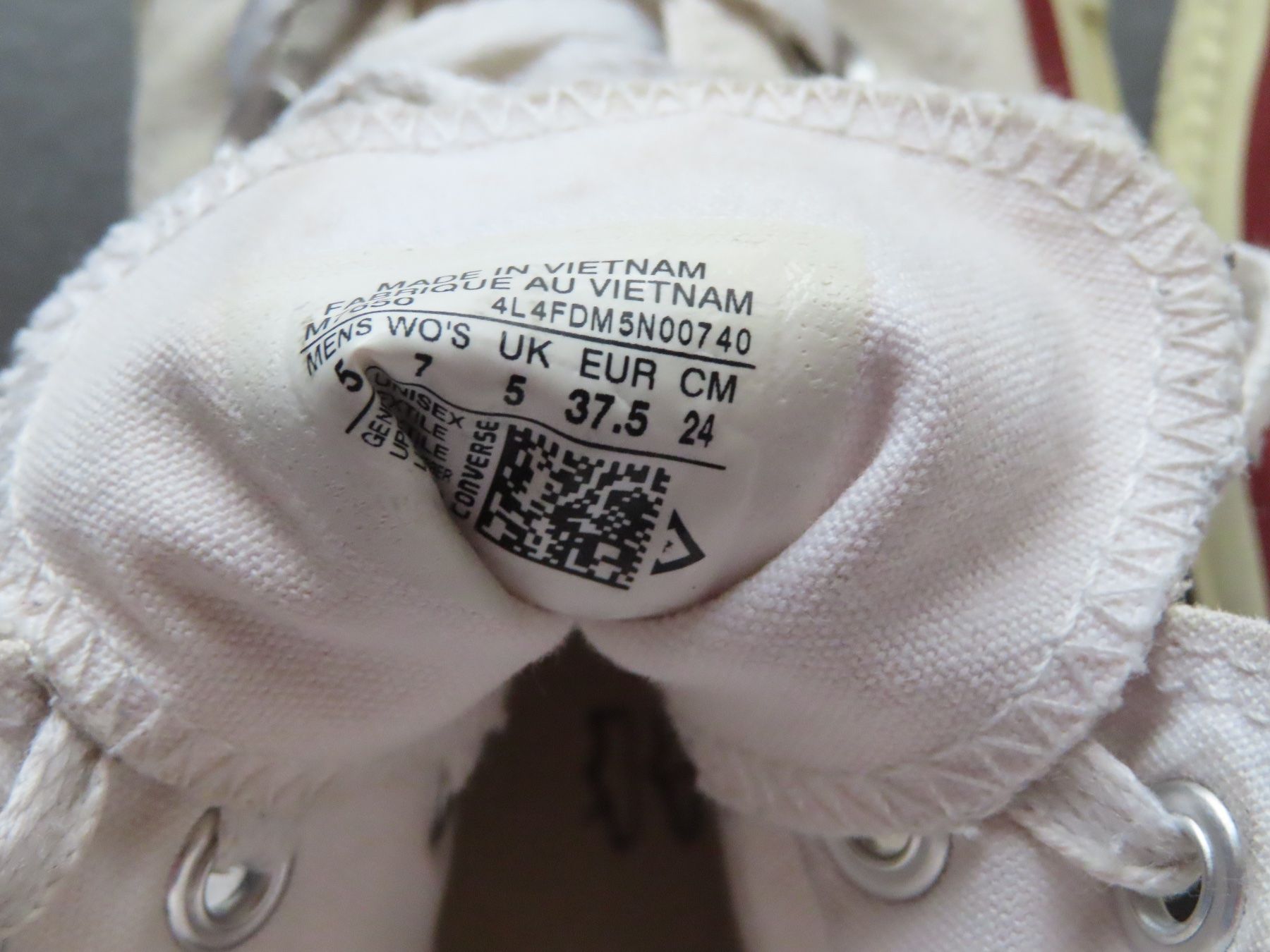 Converse Scarpe da donna: CONVERSE Chuck Taylor All Star Gr.37.5 weiss – Usato da Wallenried venduto da Asyano 6