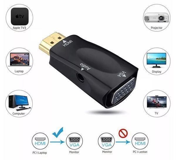 Adattatori: HDMI auf VGA Adapter Stecker Konverter – Nuovo e nell'imballaggio originale da Zürich venduto da Store-247 2