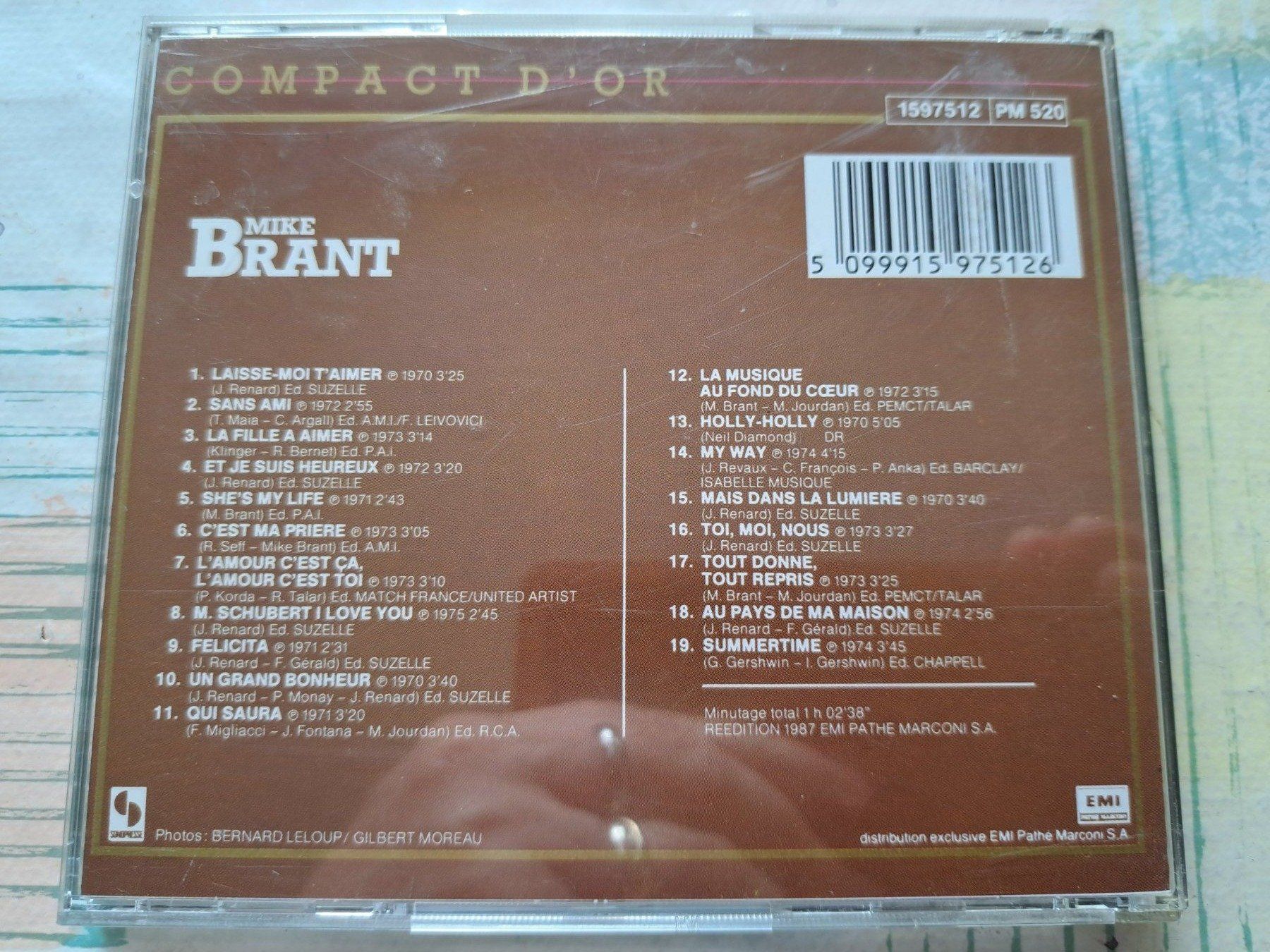 CD: Cd Mike Brant - Compact d'or  – Usato da Pully venduto da bro_n52j 1