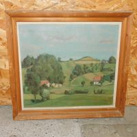 Kunst Gemälde gr Landschafts Gemälde - Leben - Ölgemälde sig