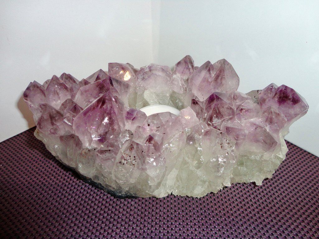 Minerali & Pietre curative: Windlicht Amethyst  roh – Nuovo (secondo la descrizione) da Biberist venduto da Steine 1