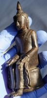 Vintage Buddha Skulptur Bronze Messing