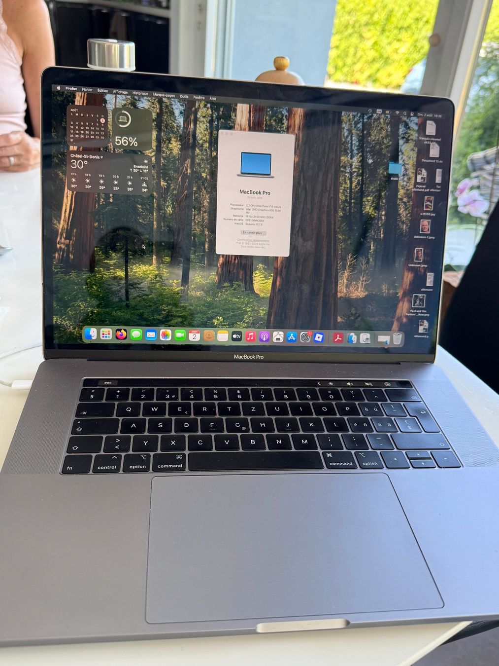 Apple Portables: MacBook Pro 15-inch 2018 Intel Core i7 16Go RAM – D'occasion à Châtel-St-Denis par Tymlou 1
