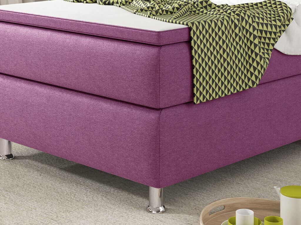 Letti: Boxspringbett 90x200 Rosa Hotelbett Einzelbett Bett – Nuovo e nell'imballaggio originale da Wallenwil venduto da toesstal-vertrieb 4