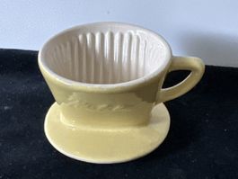 Melitta Kaffeefilter Porzellan Emaille Dekor Retro Vintage