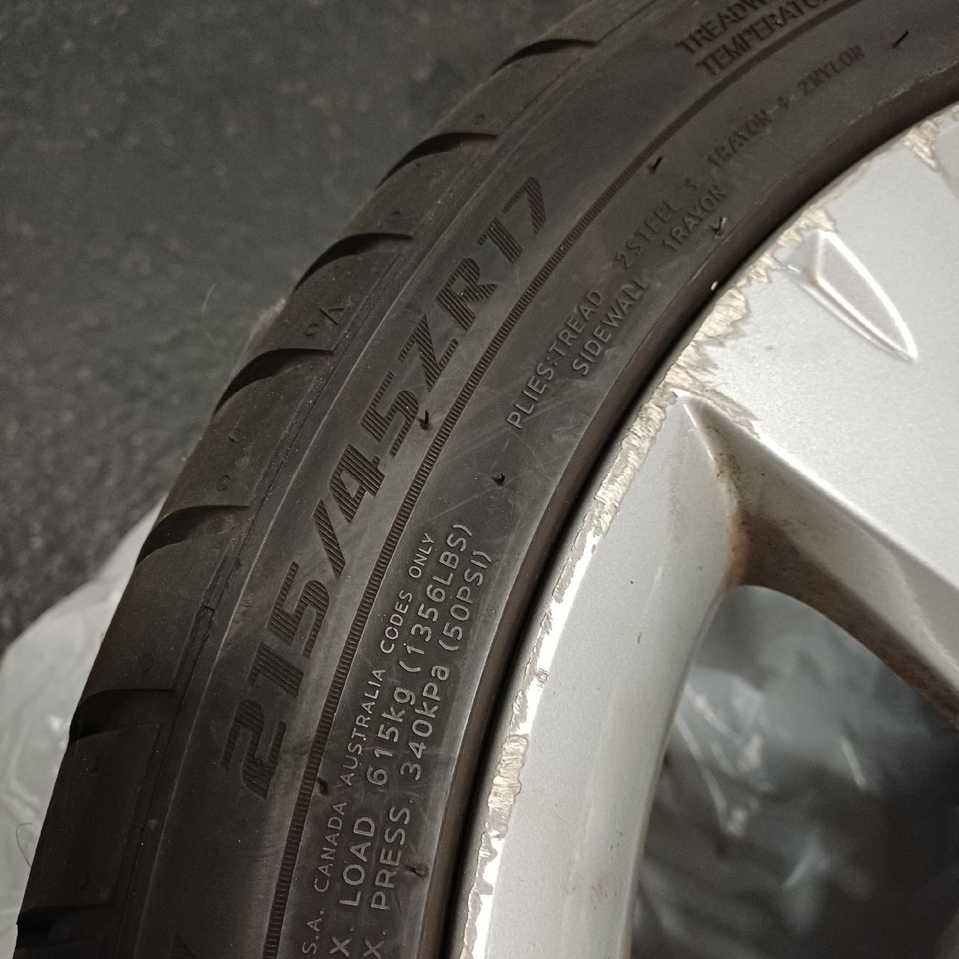 Cerchioni: Alufelge 215/45ZR17 – Usato da Bitsch venduto da Free-Cars 2