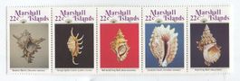 Briefmarken "Muscheln". Marshallinseln.