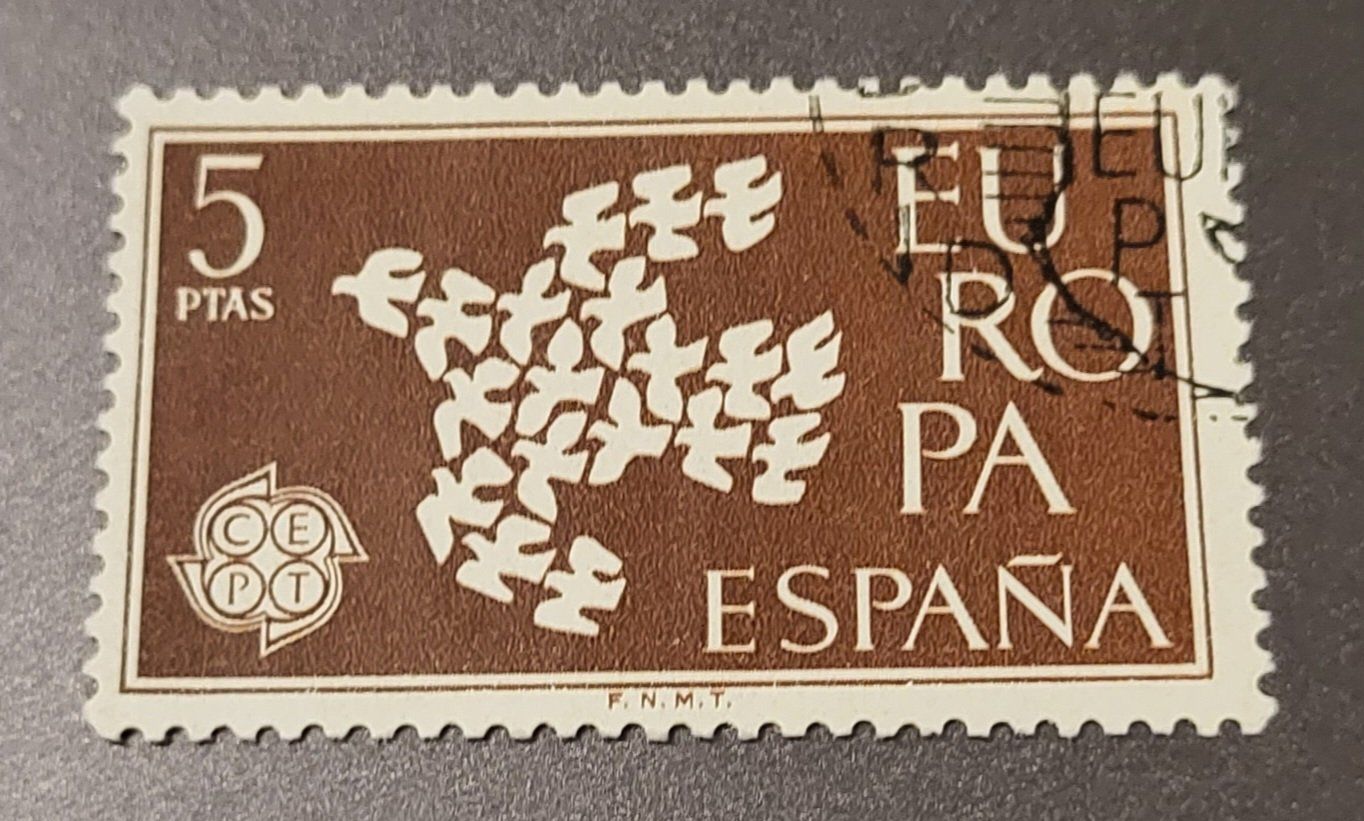 Tutti i francobolli: Spanien 1961 briefmarke – Usato da St Gallen venduto da Stampsalshobby