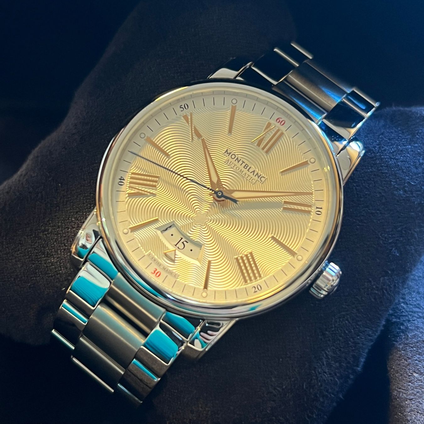 Montblanc Orologi: Montblanc 4810 Silver Dial Auto Full Set 7390 – Usato da Carouge GE venduto da Watchaser 8