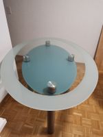 Ovaler Esstisch aus Glas / Glastisch