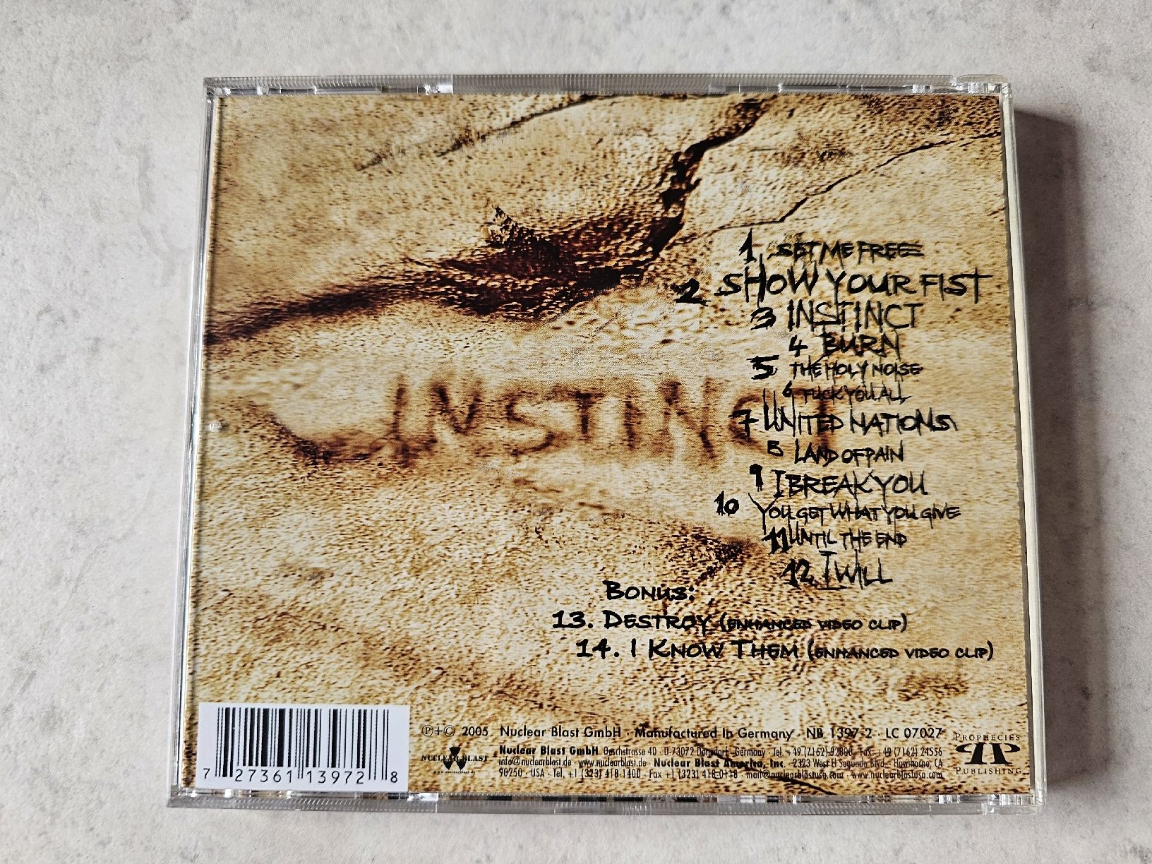 CD: Ektomorf  -  Instinct – Usato da Schneisingen venduto da backstore24 1