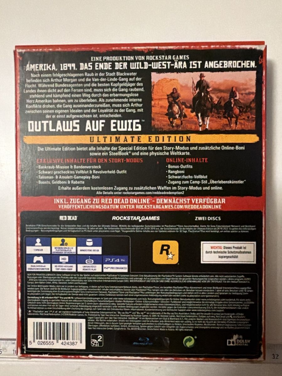 Sony Giochi: Red Dead Redemption 2: Ultimate Edition SteelBook PS4 – Usato da Thalheim AG venduto da Lukilutz 2