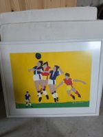Niklaus TROXLER Original Plakat / Grafik "Fussball"