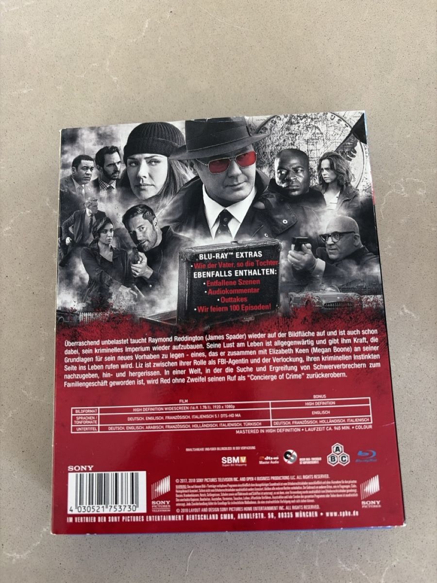 Tutti i DVDs: The Blacklist Staffel 5 Blu-Ray – Usato da Au ZH venduto da eac_gm25 1