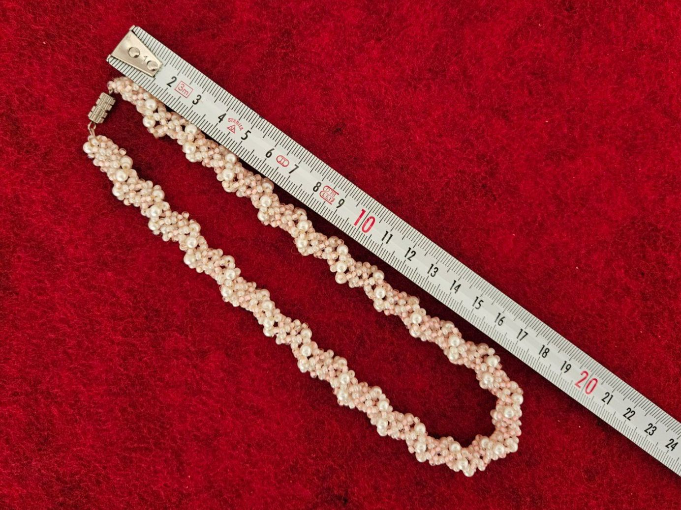 Catenine: Perlenkette handgemacht weiss rosa ist ein Modeschmuck – Nuovo (secondo la descrizione) da Menziken venduto da sura76 4