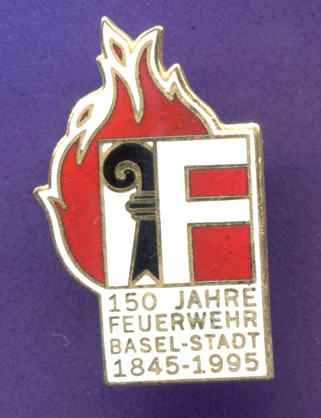 Placchette & Badge: Feuerwehr  BASEL STADT  1845 - 1995 – Usato da Winterthur venduto da Sammleroase