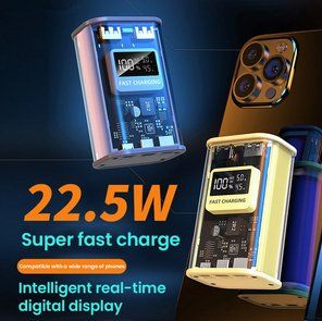 Powerbank Akkupack Schnellladegerät 4usb 66w 70000mah