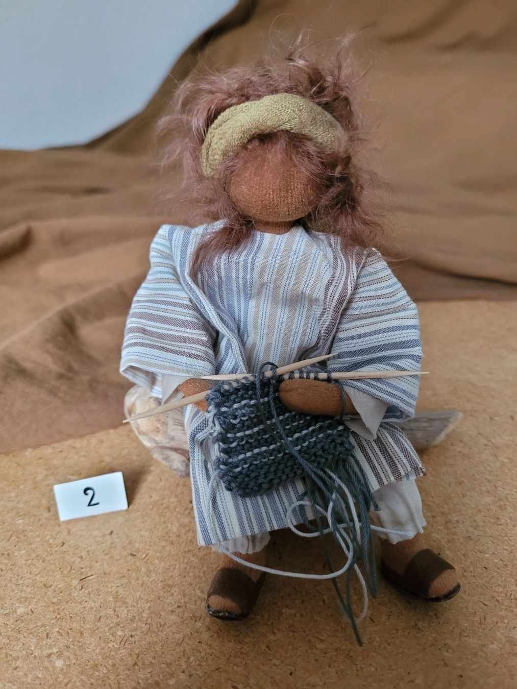 Figurines: Schwarzenberger Krippenfiguren Kind/Meitli Strickete 18cm N2 – Neuf (Voir description) à Abtwil SG par Roebi250 2