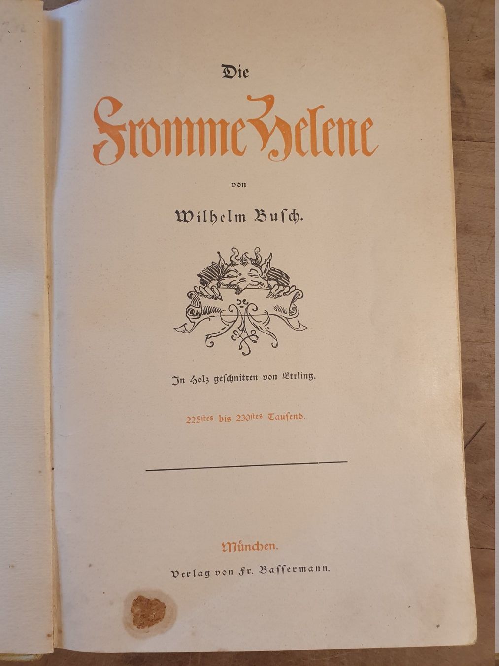 Libri: Die fromme Helene Wilhelm Busch Wassermann – Usato da Zürich venduto da loosebone 1