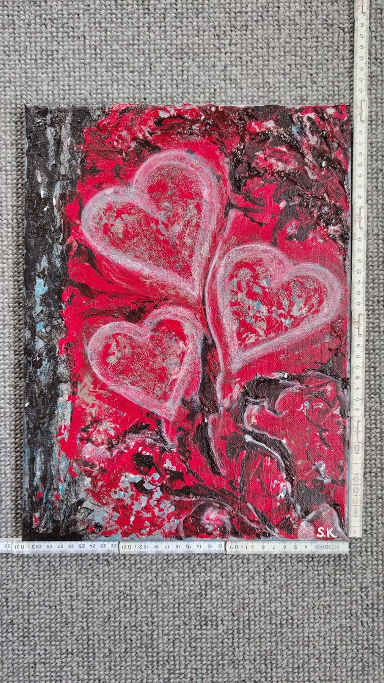 Dipinti: Abstraktes Acrylbild, handgemalt, 30x40cm – Usato da Ballwil venduto da bom_ar