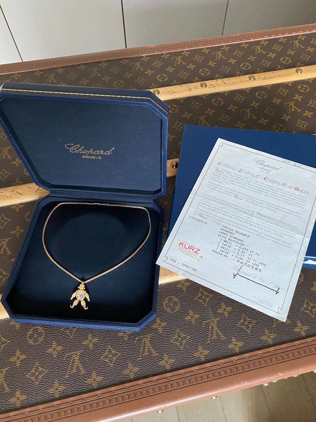 Chopard Ciondoli: Orig. Chopard Harlekin / Clown mit Kette – Usato da Kilchberg ZH venduto da happyymee 1
