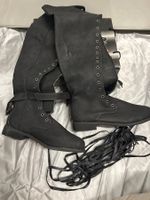 Schnürboots / Stiefel schwarz Gr 38 NEU Gratis Versand