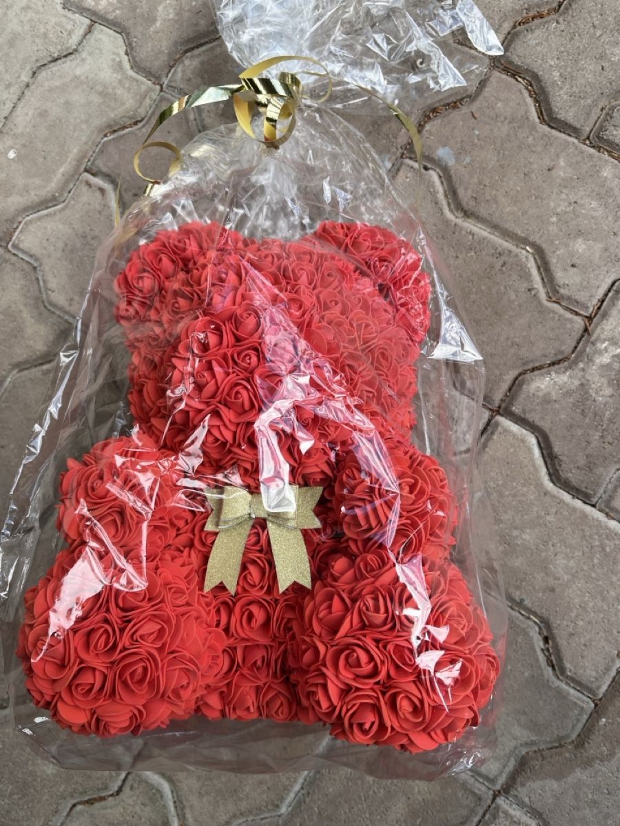 Figuren: Roter Rosenbär Deko-Figur - Liebe - Geschenk – Neu und originalverpackt aus Wetzikon ZH von papi1899