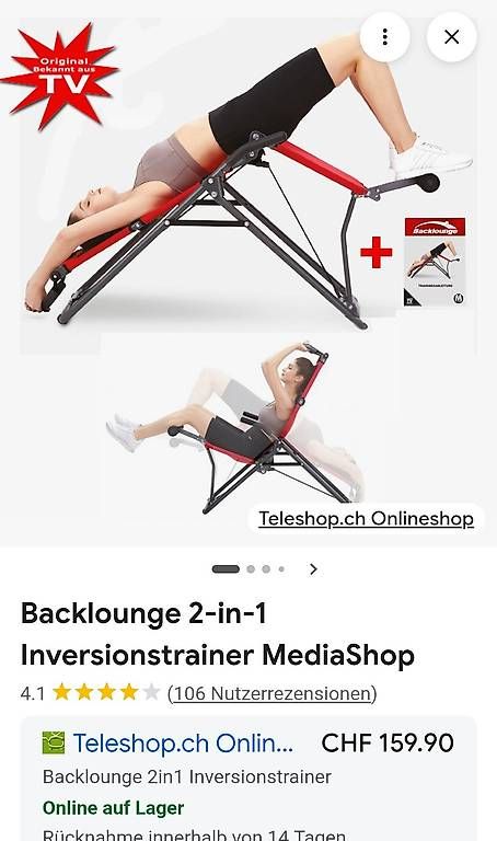 Hometrainer: Der 2-in-1 Inversionstrainer – Gebraucht aus Studen SZ von Kbybrig