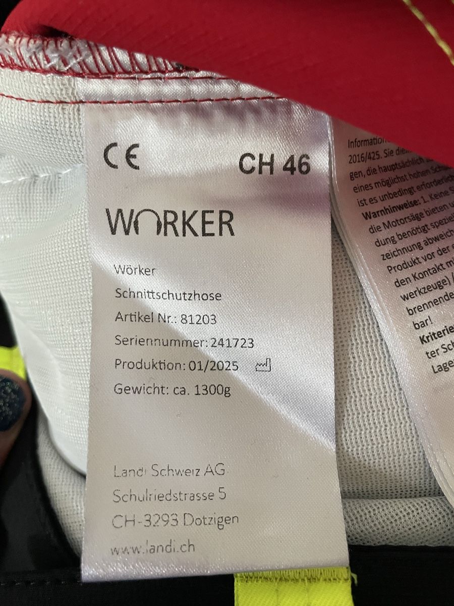 Pantaloni: Wörker Schnittschutzhose – Usato da Köniz venduto da mowildhaber 3