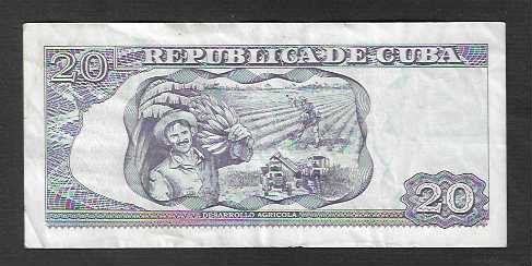 Banconote: Cuba  20  Pesos  2020  Gebraucht – Usato da Gordola venduto da coinsandnotes 1