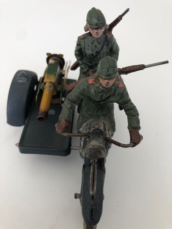 Elastolin Jouets: MOTO SEIDECAR MILITARE ELASTONIL – D'occasion à Davesco-Soragno par kappas