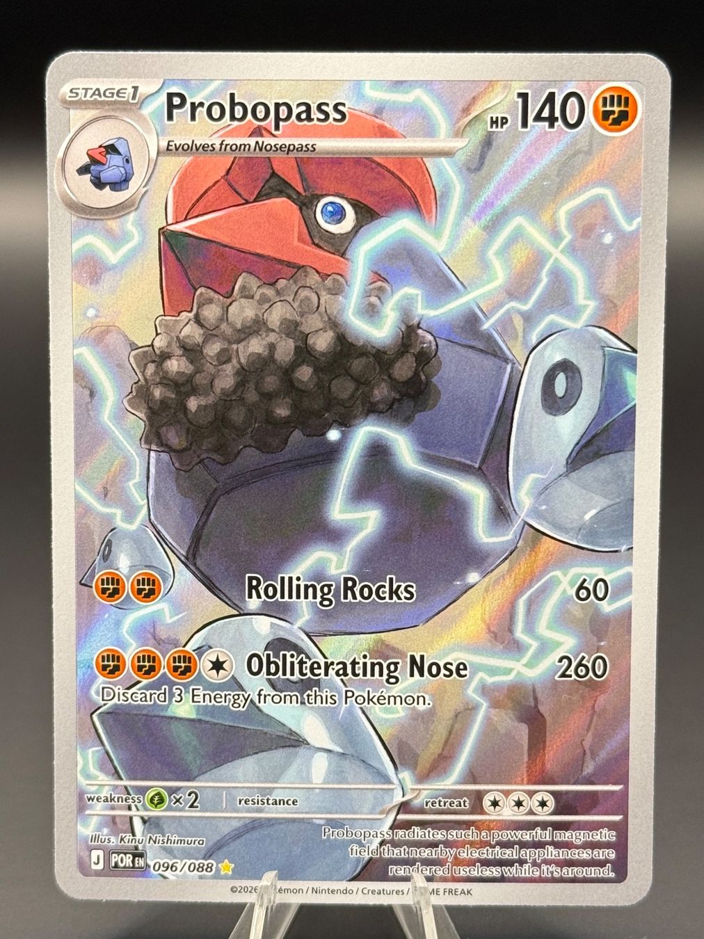 Pokémon Carte collezionabili: Probopass 096/088 EN Perfect Order – Nuovo (secondo la descrizione) da Langenthal venduto da TheCrib