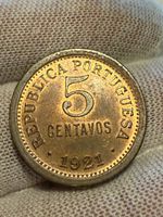 Portugal 5 Centavos, 1921. Great Condition!
