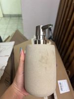 Micasa Florenz Soap Dispenser Stone & Bamboo - Great Conditi