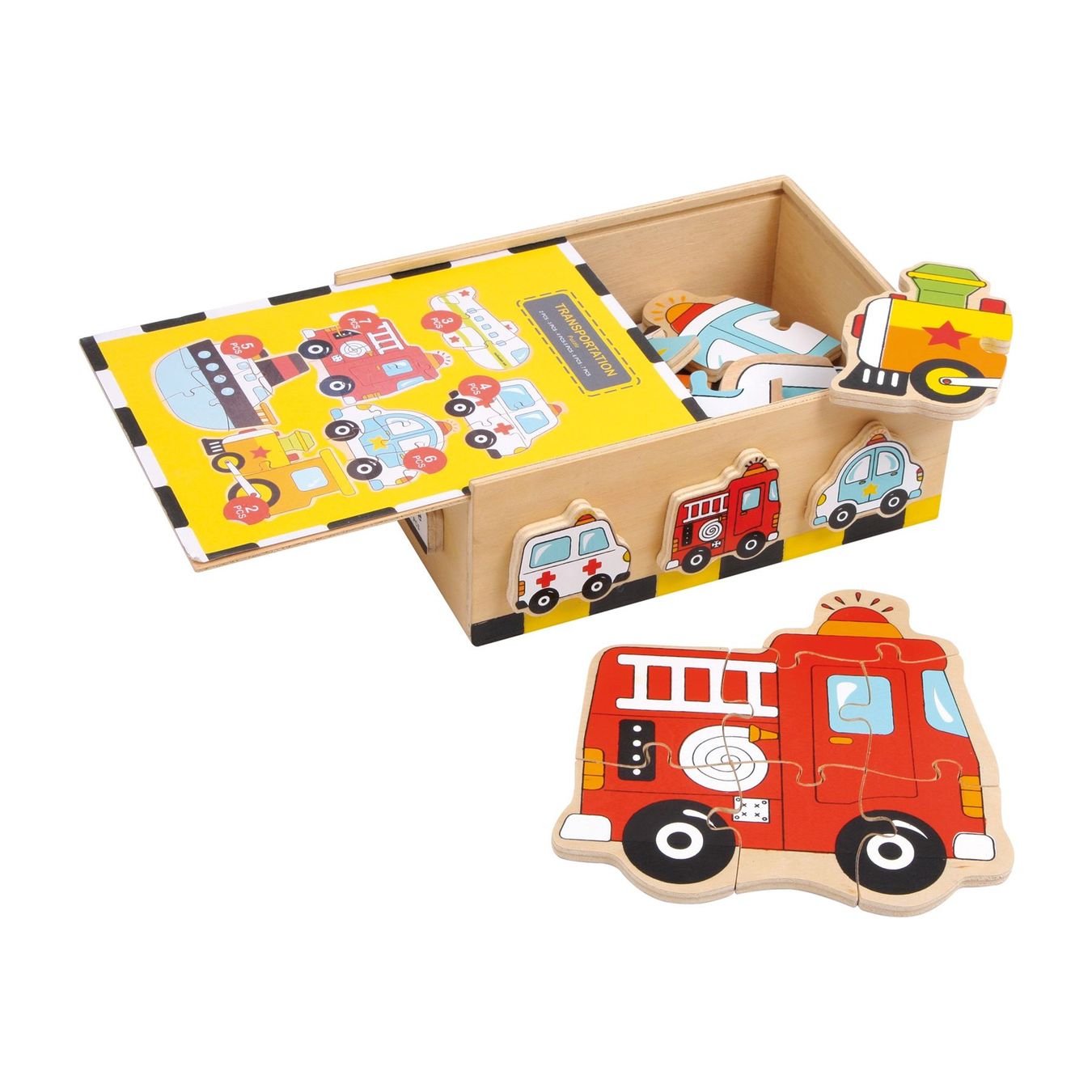 Puzzle: Puzzle-Box Fahrzeuge – Nuovo e nell'imballaggio originale da Wettingen venduto da Swala