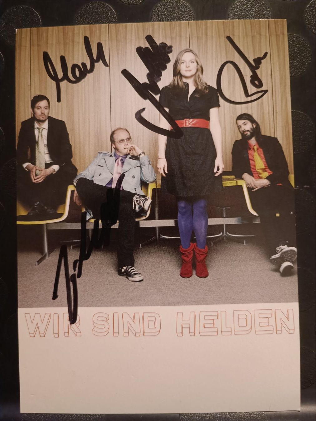 Autografi: Wir sind Helden - Handsigniert alte Autogrammkarte – Usato da Menziken venduto da Artographs