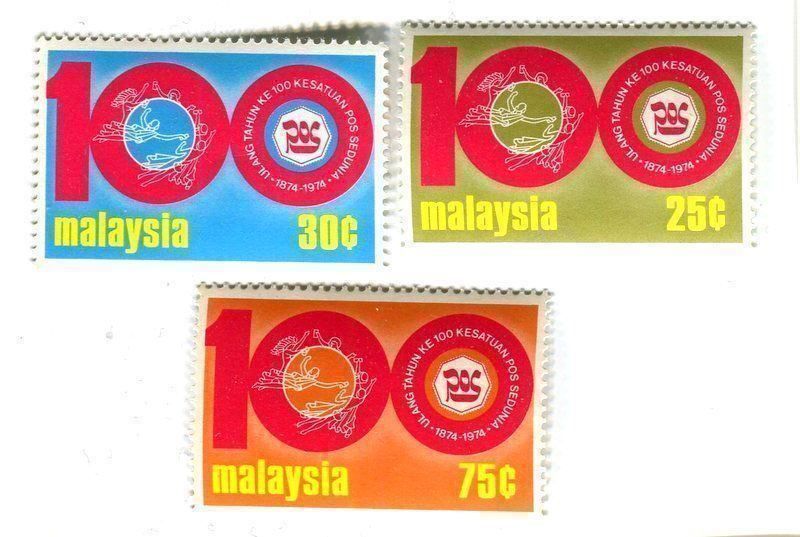 Tutti i francobolli: Briefmarken "Weltpostverein". Malaysia – Nuovo e nell'imballaggio originale da Basel venduto da Butsch5