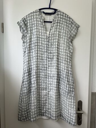 Nile Kleid Punkte Print Gr. S Sommerkleid Viskose 