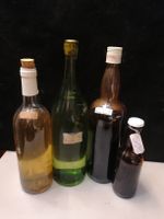 Lot de 5 bouteilles Genepi, vin, liqueur divers vintages/anc