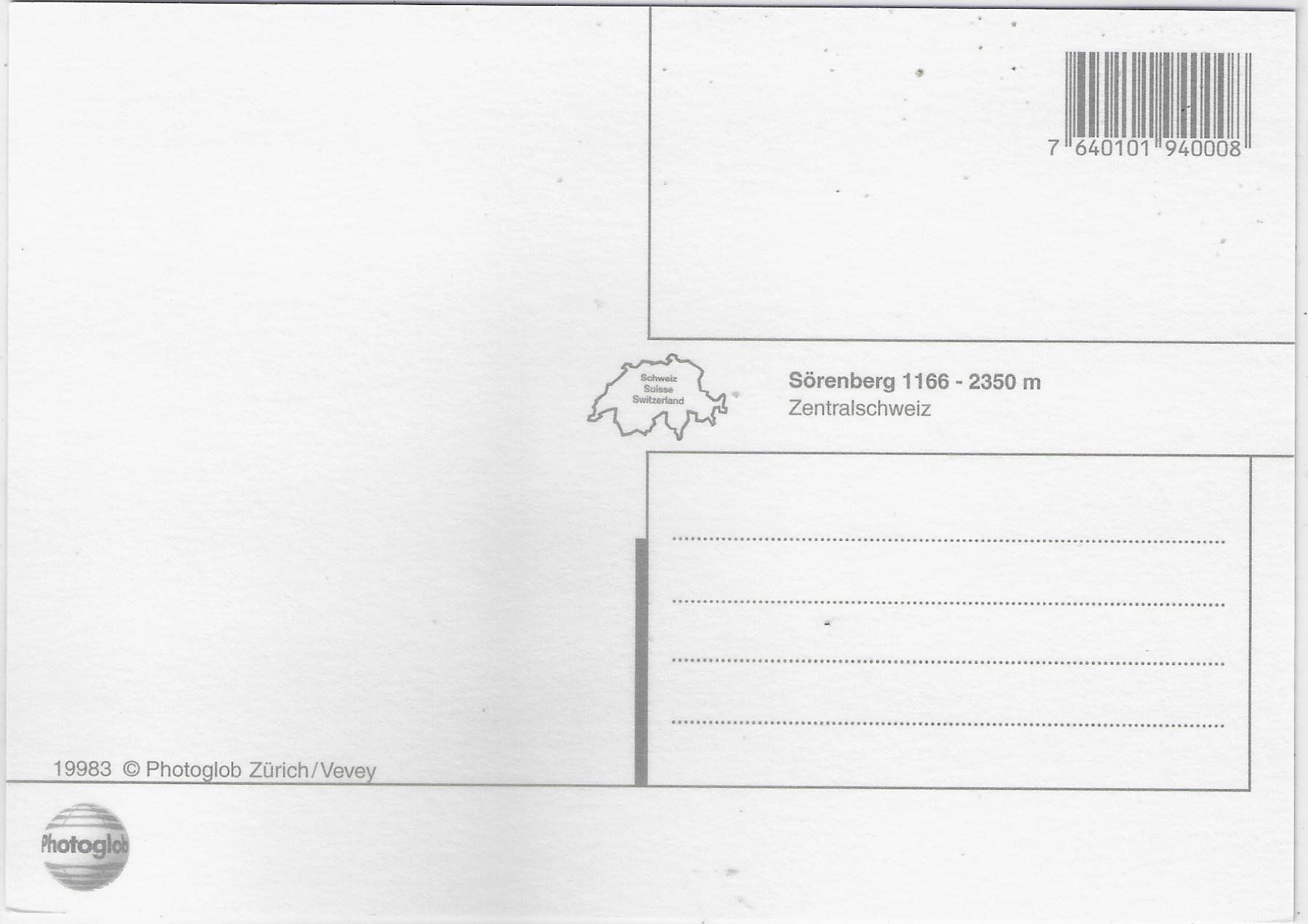 Cartoline postali: Sörenberg - Kirche mit Postauto – Usato da Ettingen venduto da Kartenplanet 1